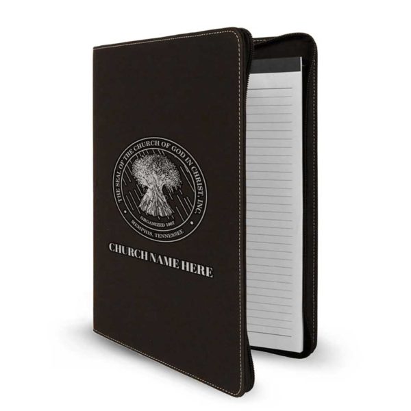 Zipper Legal Notebook - Laser Etched